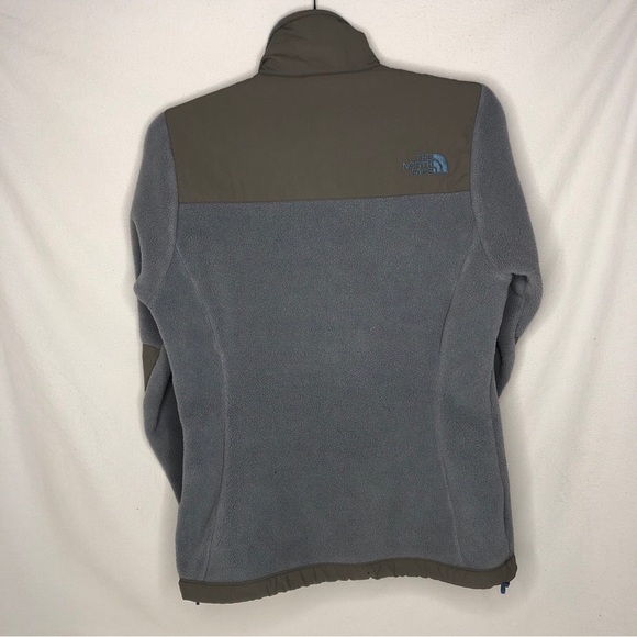 Women's The North Face TNF Gray Fleece Denali Bomber Full Zip Up Jacket Sz XS - Picture 7 of 10
